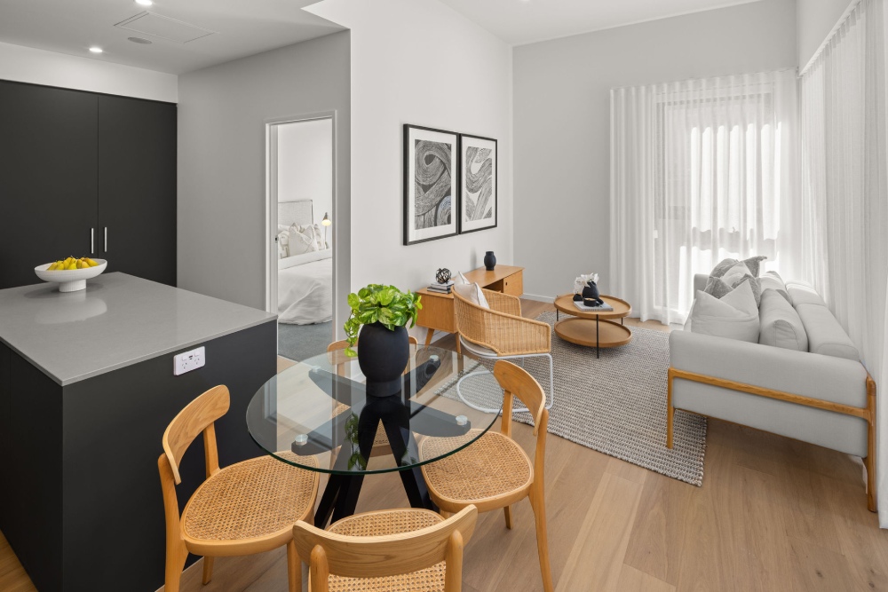 De Burgh Display Apartment - Lounge and kitchen